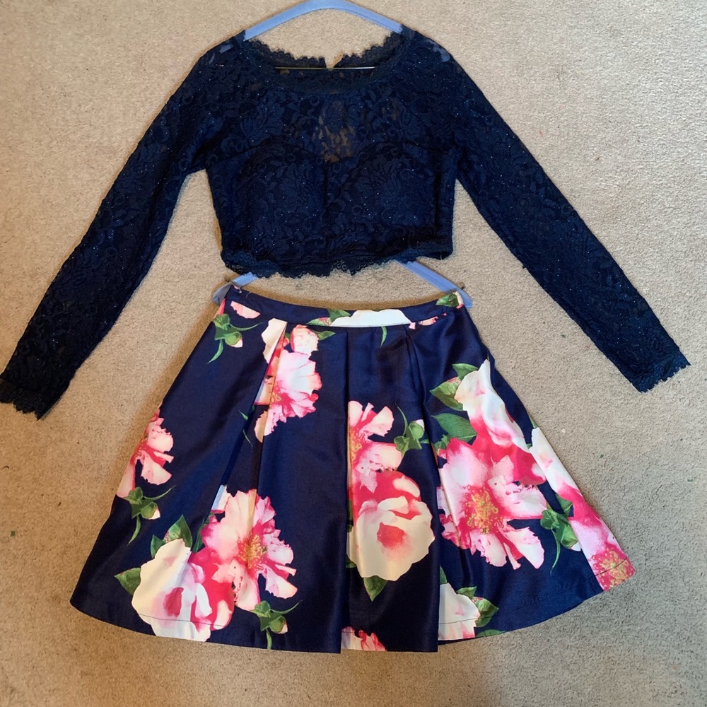 Two piece homecoming/formal dress